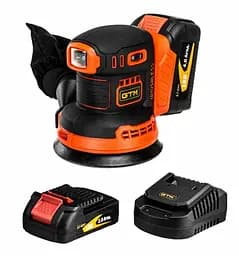 Аккумуляторная эксцентриковая шлифмашина GTM OSC18/125BL + АКБ и ЗУ (OSC18/125BL_KIT)