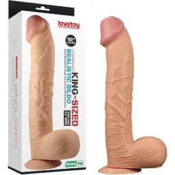Большой фаллоимитатор LoveToy Legendary King Sized Realistic 33 см телесный