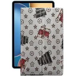 Чохол StatusCASE з екошкіри для планшету Honor Tablet V7 Pro Луі-Вітон-білий