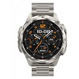 Розумні тактичні смарт-годинник Kospet Tank T3 Ultra 2 модуль GPS Special Edition Два ремінця Silver (18652) - мініатюра 7