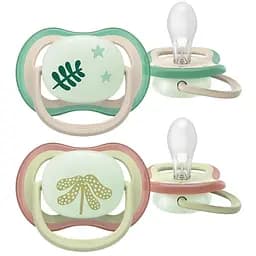 Пустышка Philips Avent Ultra Air ночная 6-18 мес. 2 шт. (SCF376/31)