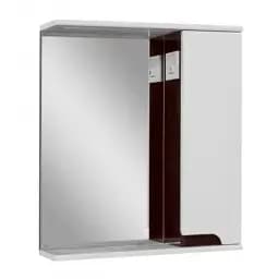 Дзеркало ПіК Сімпл з шафкою і LED підсвічуванням 70 см праве Венге 30412