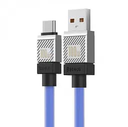 Кабель Baseus CoolPlay Series Fast Charging Cable USB to Type-C 100W 1m CAKW000603 Blue