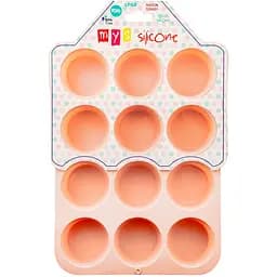 Форма для кексов силиконовая Mys Silicone на 12 отделов 20.5х29х3 см (41038)