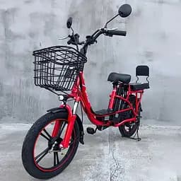 Електровелосипед Green Giant U18" 600W 48V 18Ah + сидіння/багажник червоний - мініатюра 2