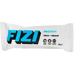 Батончик протеїновий Fizi Protein Almond + choco у шоколадній глазурі 45 г