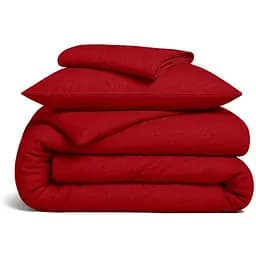 Комплект постільної білизни Cosas Burgundy CS1 Підлітковий фланель червоний (Flannel_55Burgundy_El90-55Burgundy_155)
