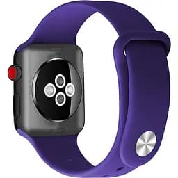 Ремінець Uwatch Silicone Strap for Apple Watch 42/44 mm Deep Purple - мініатюра 2