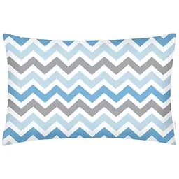 Наволочка Cosas G&B zigzag 40х60 см бірюзова (ZigGreyBlue_40)