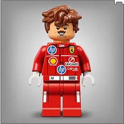 Конструктор LEGO Шолом Шарля Леклера з команди Scuderia Ferrari HP (43014) - мініатюра 4