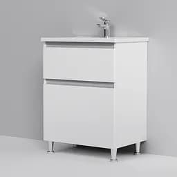 Тумба з умивальником Am.Pm X-Joy підлогова 65 см 2 ящики білий M85-FSX0652-WC0652WG38, Білий - мініатюра 4