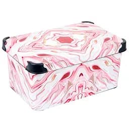 Корзина Violet House Decor Mаrble Red, 5 л, розовый (0646 DECOR Marble Red с/кр. 5 л)