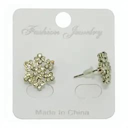 Серьги Снежинки