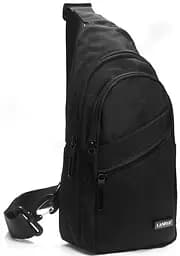 Мужская сумка слинг тканевая, черный Lanpad sum0028744