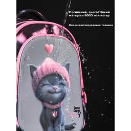 Рюкзак ортопедичний шкільний для дівчинки School Standard 38х30х18 см з Котом для першокласниць (150-28) - мініатюра 2