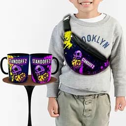 Подарочный набор :Сумка-бананка+ Кружка стендофф2 "Standoff 2" детский,для мальчика (00237)