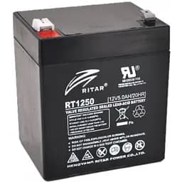 Акумулятор Ritar AGM RT1250B, Black Case, 12V 5.0Ah - мініатюра 2