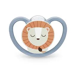 Пустушка Nuk Perfect Match Air Night силіконова розмір 1 0-6 міс. левеня зірки 2 шт. - мініатюра 2