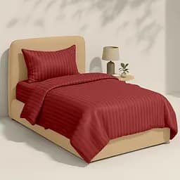 Дитяча постільна білизна Cosas сатин BURGUNDY 110х140см (StrSatin_13Burgundy_Burgundy_140) - мініатюра 2