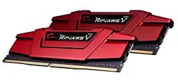 Модуль пам`ятi DDR4 2x16GB/3600 G.Skill Ripjaws V Red (F4-3600C19D-32GVRB) - мініатюра 2