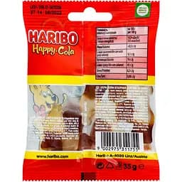 Желейні цукерки Haribo Happy-Cola, 35 г - мініатюра 2