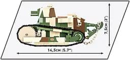 Конструктор COBI танк 1:35 Renault FT Victory Tank 1920 2992 - мініатюра 3