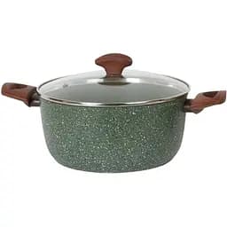 Кастрюля с крышкой TVS Natura Induction 20 см 2 л зеленый (00000022004)
