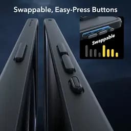 Чохол із склом ESR Classic Pro Case (HaloLock) Set Frosted Black для iPhone 15 Pro (1A7230103) - мініатюра 3