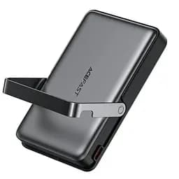 Зовнішній акумулятор Acefast M17 PD20W/22.5W magnetic fast charging power bank with built-in stand 10000mAh Black (6974316284000) - мініатюра 4