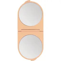 Дзеркало кишенькове Titania двостороннє 14x6 см абрикосове (1545 L абрикос)