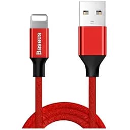 Дата кабель USB 2.0 AM to Lightning 1.8m red Baseus (CALYW-A09)