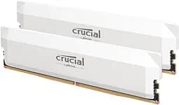 Модуль пам'яті Crucial DDR5 64GB (2x32) Pro 6400Mhz Overclocking White (CP2K32G64C40U5W)