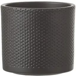 Кашпо Edelman Era pot round рельєфний 13.5 см чорний матовий (1051637)