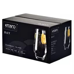 Набір високих склянок Krosno Ray скло 450 мл 6 шт. (901572) - мініатюра 3