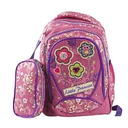 Рюкзак молодежный Little Princess, 44x30x15 см, с пеналом (в ассортименте)