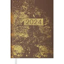 Ежедневник датированный Buromax Miracle 2024 A5 коричневый (BM.2179-32)