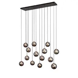Каскад люстра LED світильник Levistella 999150F-14 BK+SM модерн 28W на 14 плафонів - мініатюра 2