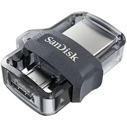 Flash-накопитель 2 в 1 - SanDisk Ultra Dual Drive OTG M3.0 256Gb (150Mb/s)