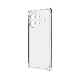Прозрачный чехол для TECNO Spark 20 Pro+ (KJ7) с защитой камеры и усиленными бортами, тонкий, силиконовый, бесцветный, ударостойкий, противоударный бампер c закрытой камерой, ArmorStandart (ARM75506)