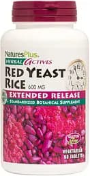 Натуральна добавка Natures Plus Herbal Actives Red Yeast Rice 600 mg, 60 таблеток