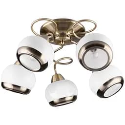 Люстра стельова Brille класична в зал E14 40W BZ (LK-556C/5)