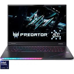 Ноутбук Ігровий Acer Predator Helios 18 AI PH18-73-94AF з процесором Intel Core Ultra 9 275HX pana la 5.4GHz, 18", WQUXGA, 120Hz, IPS, 64GB DDR5, 2TB SSD, NVIDIA® GeForce OS, Abyssal чорний