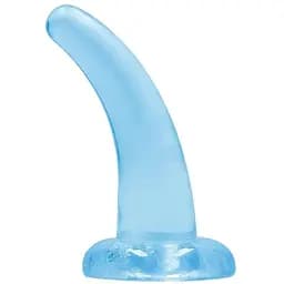 Фаллоимитатор RealRock Crystal Clear, 12 см (голубой)