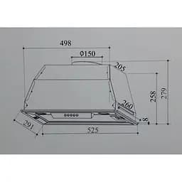 Витяжка INTERLINE SMART BK A/60/T - мініатюра 2