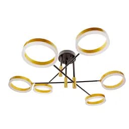 Світильник стельовий Brille підвісний BR-01 630C/6 LED 72W WW+NW+CW BK/G