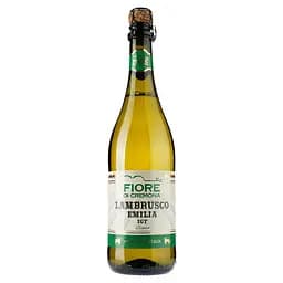 Вино ігристе Fiore di Cremona Lambrusco Dell`Emilia IGT Bianco, біле, напівсолодке, 0,75 л