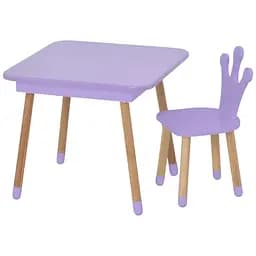 Дитячий столик Bambi Корона 09-025V-BOX для творчості зі стільчиком 60х60 см