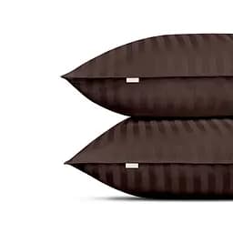 Комплект постільної білизни Cosas Walnut Двоспальний сатин шоколад (StrSatin_26Walnut_Walnut_180) - мініатюра 5