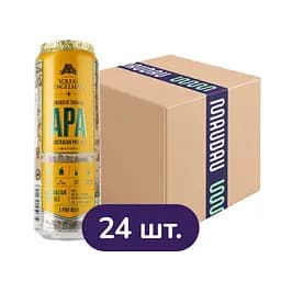 Упаковка пива Volfas Engelman APA светлого 5% 13.63 л ж/б (0.568 л х 24 шт.)