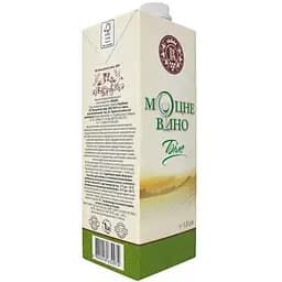 Вино КВЗ мОцне напівсолодке біле 1 л 15 %